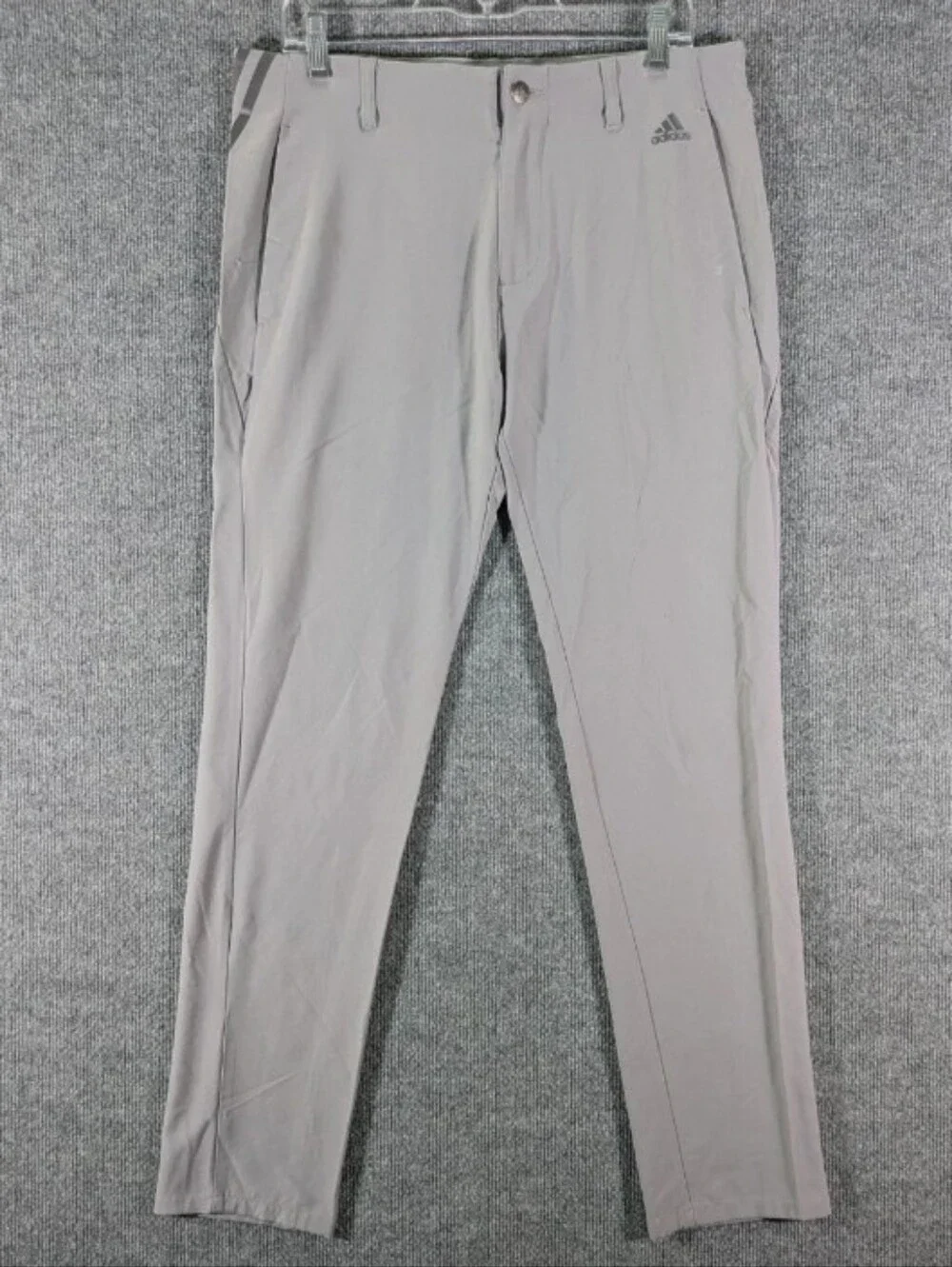 Adidas Pants Mens Athletic Performance Stretch Lightweight 38x34 Gray UV Protect